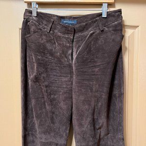 ❣️LIKE NEW❣️Washable Brown Suede Pants by MODA International 100% Genuine.